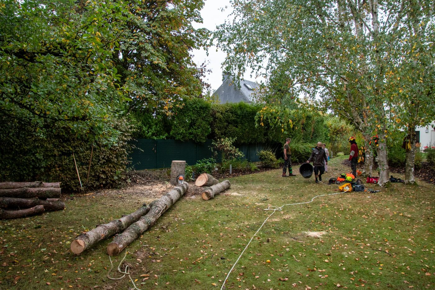 Der Garten nach dem Einsatz